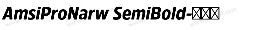 AmsiProNarw SemiBold字体转换